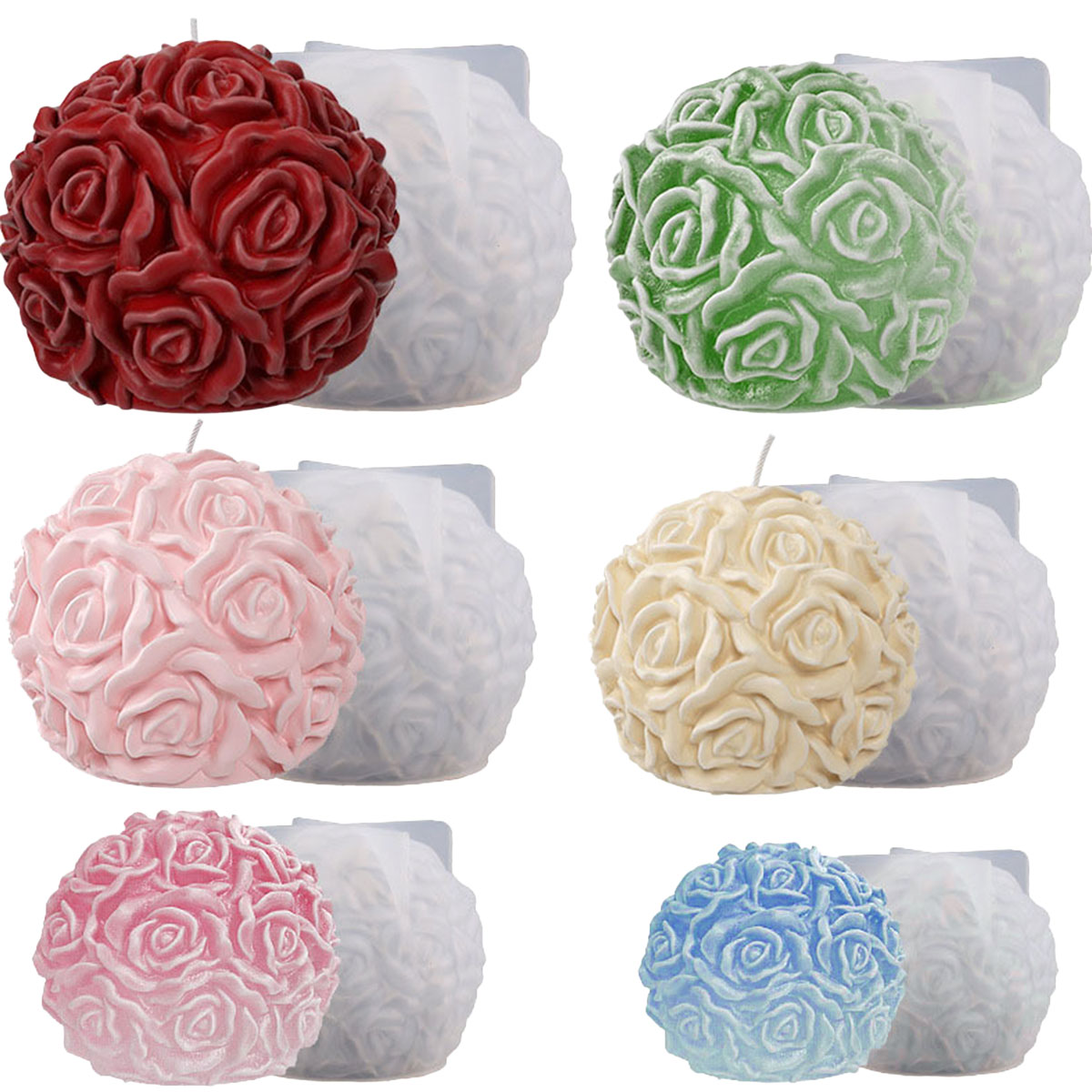 Ice Mold Sphere - Stampo per candele serie fiori multiformato