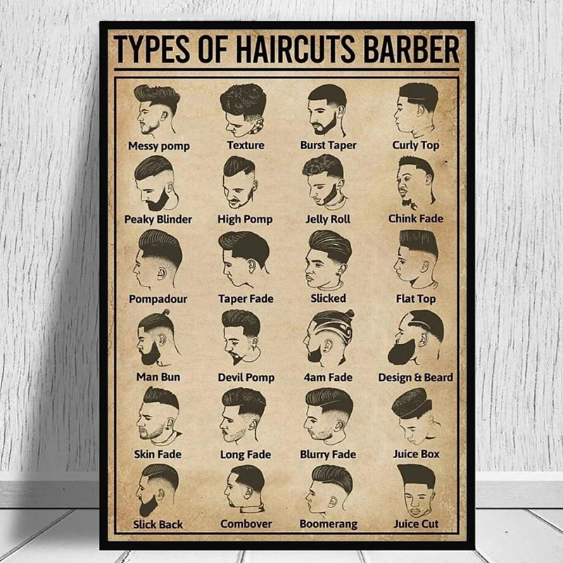 Home Barbershop - Poster e stampa su tela con