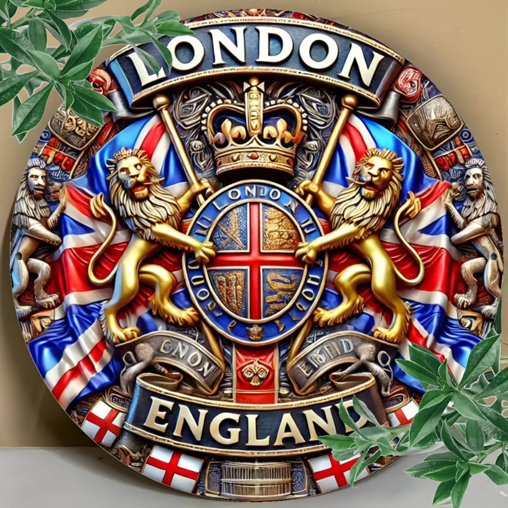 Home Bar Lounge - Segno smaltato 'Tudor Heraldry Relic' –