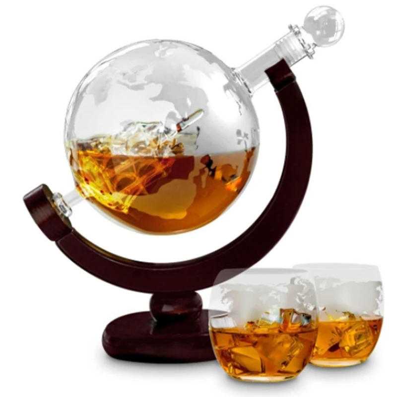 Decanter Globe Set - Decanter per Whisky a Forma di