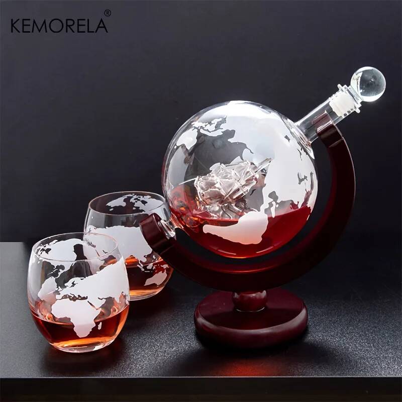 Decanter Globe Set - Set decanter per whisky Globe da