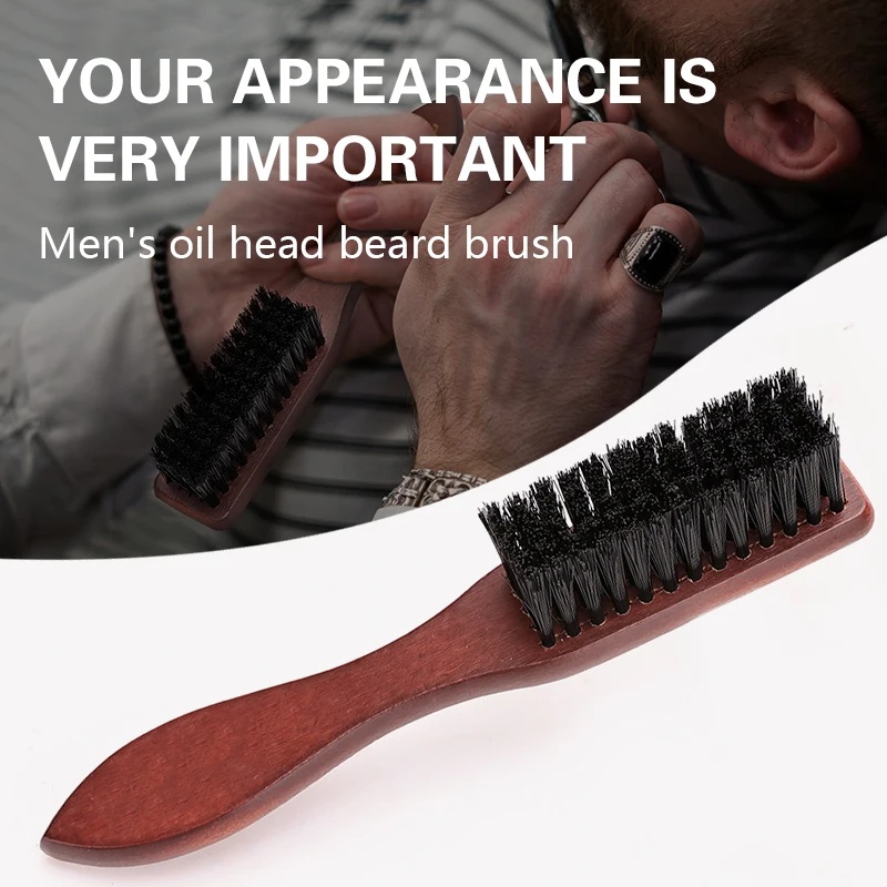 Home Barbershop - Barber Prefessional manico in legno spazzola