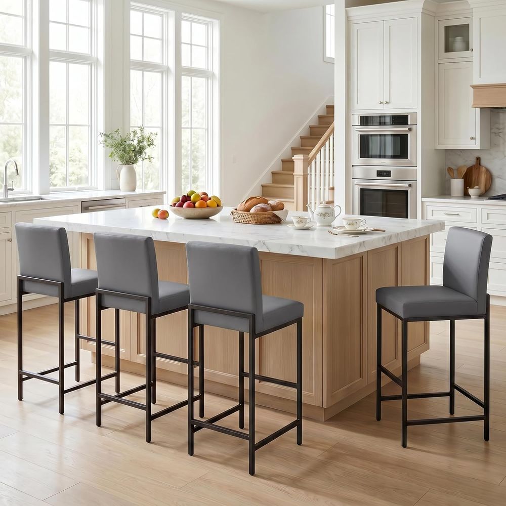 Home Bar Stools - Set di 4 Sgabelli da Bar