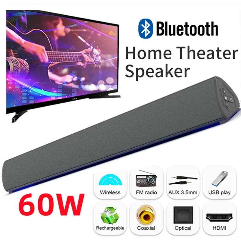 60W Wireless TV PC Soundbar al - Home Bar And Theater recensione e prezzo