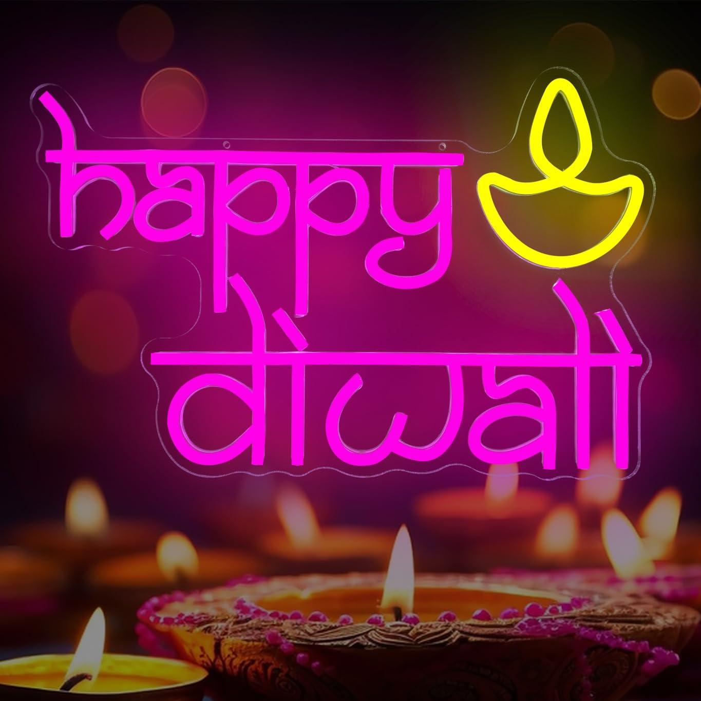Insegna al Neon 'Happy Diwali' - Home Bar Signs recensione e prezzo