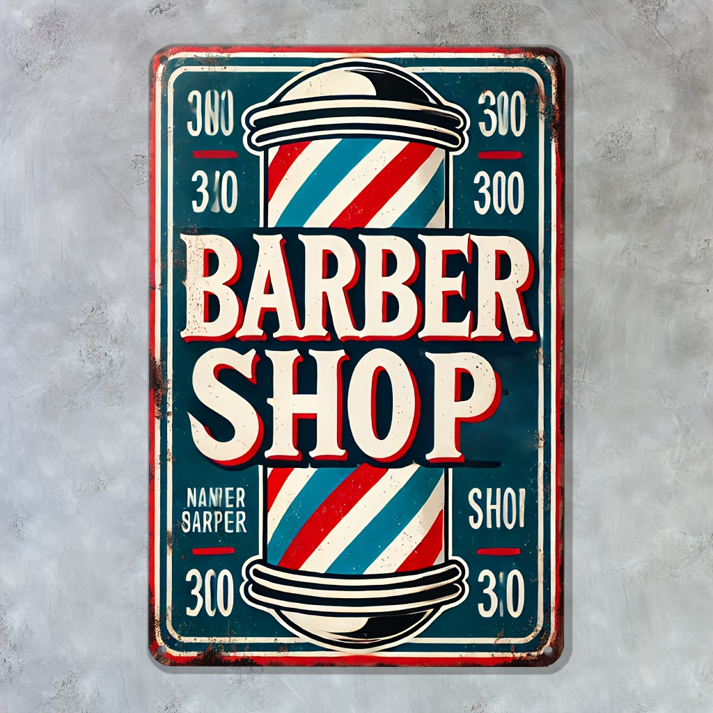 Insegna da barbiere in metallo - Home Barbershop recensione e prezzo