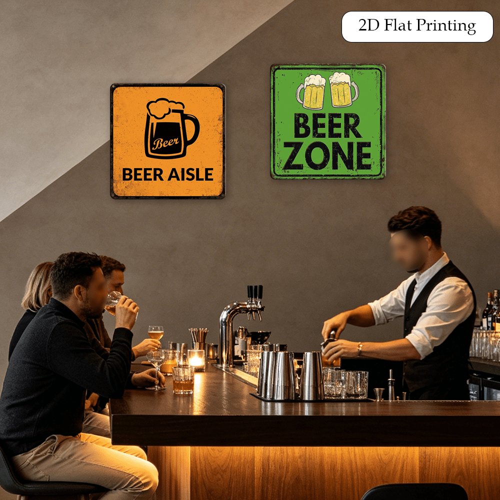 Set di 2 Targhe in Metallo Vin - Home Bar Lounge recensione e prezzo