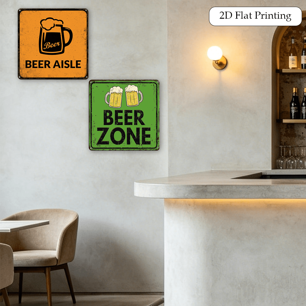 Set di 2 Targhe in Metallo Vin - Home Bar Lounge recensione e prezzo