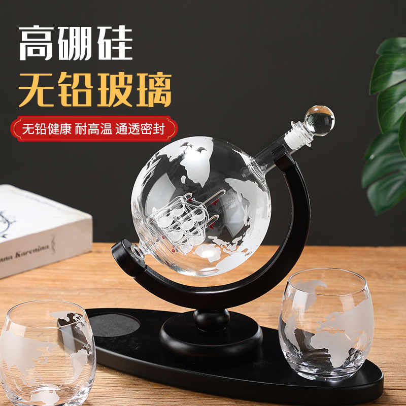 Globo bottiglia di vetro di vi - Decanter Globe Set recensione e prezzo