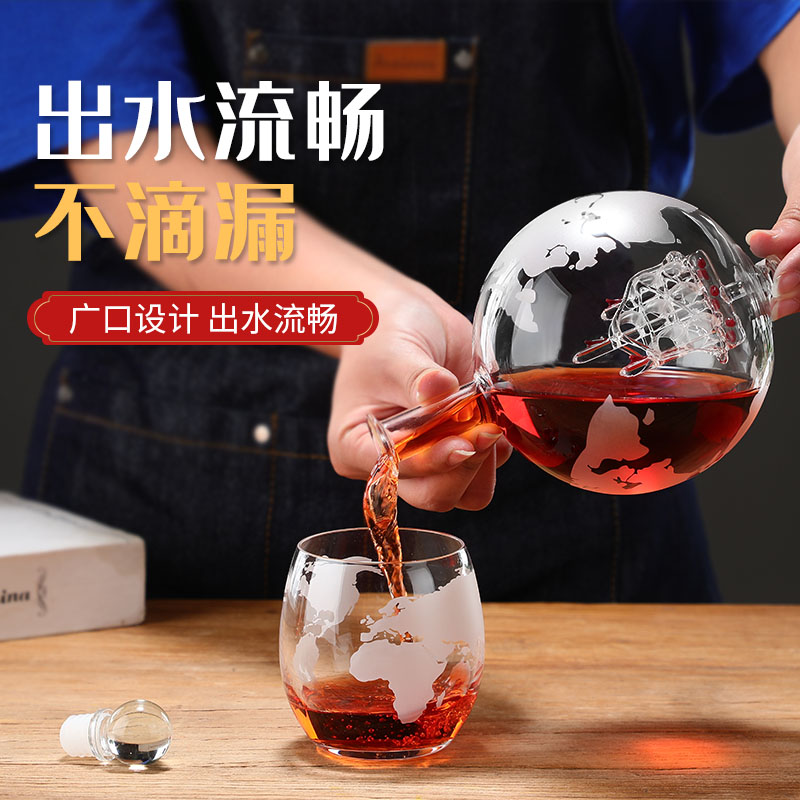 Globo bottiglia di vetro di vi - Decanter Globe Set recensione e prezzo