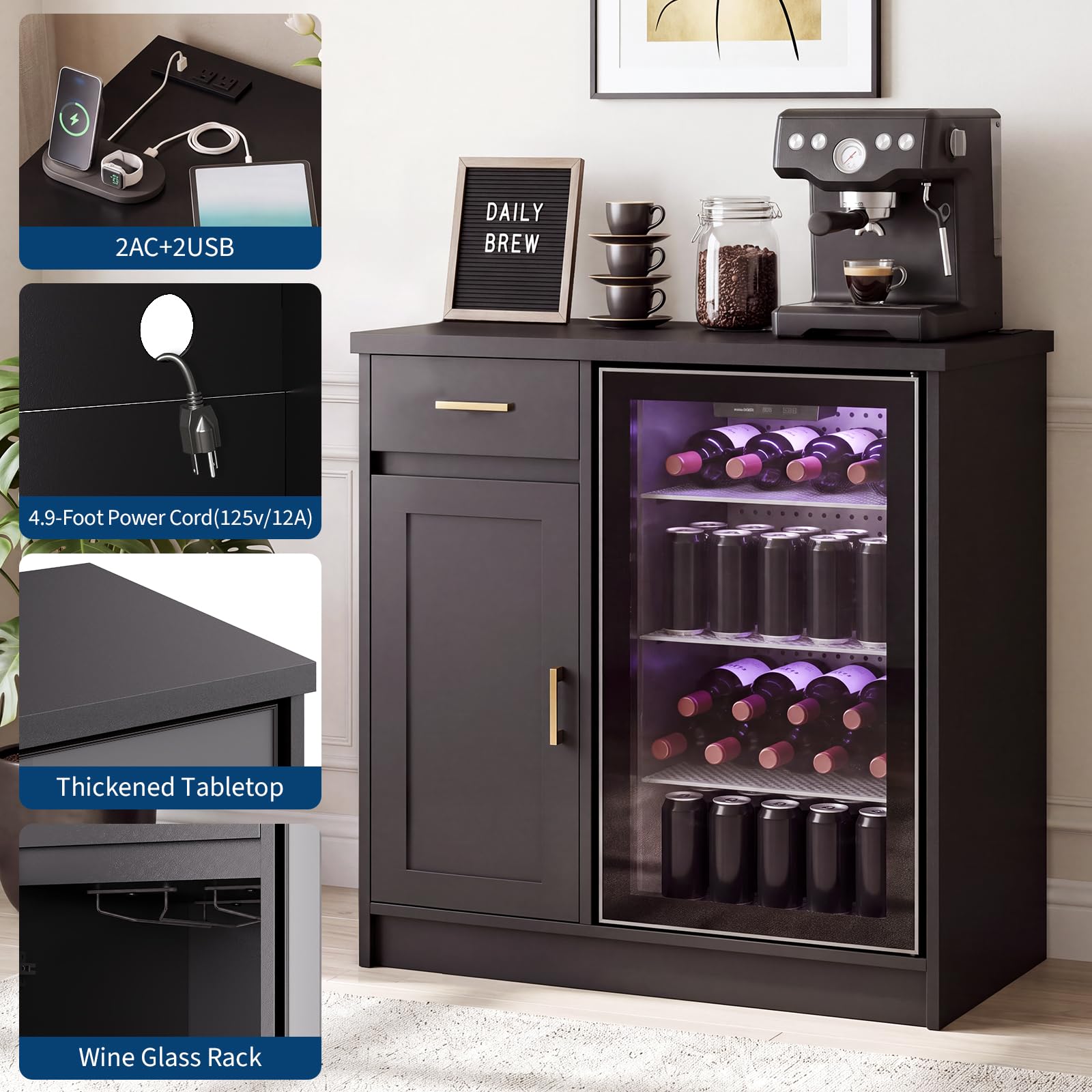 Mobile Bar da 42 Pollici per F - Home Bar And Fridge recensione e prezzo